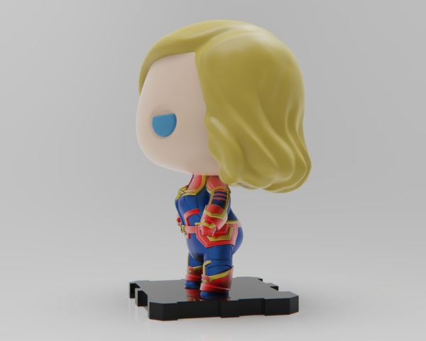 Captain Marvel 3D Model Ready to Print