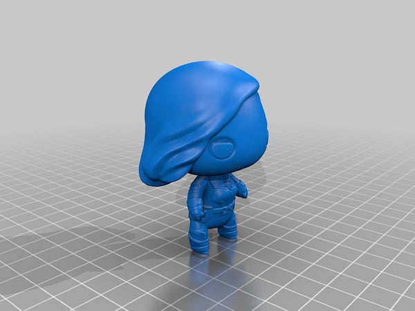 Captain Marvel 3D Model Ready to Print