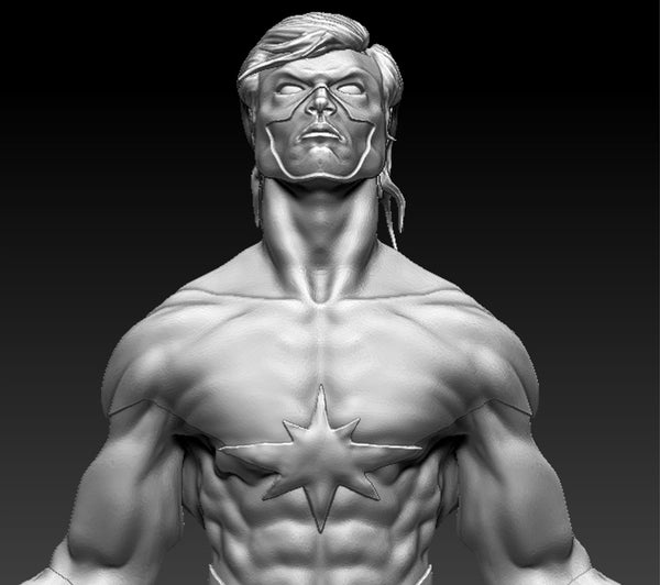 Captain Marvel and Adam Warlock 3D Model Ready to Print STL