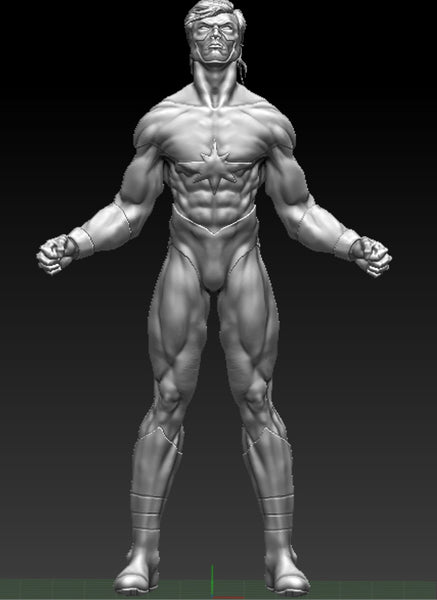 Captain Marvel and Adam Warlock 3D Model Ready to Print STL