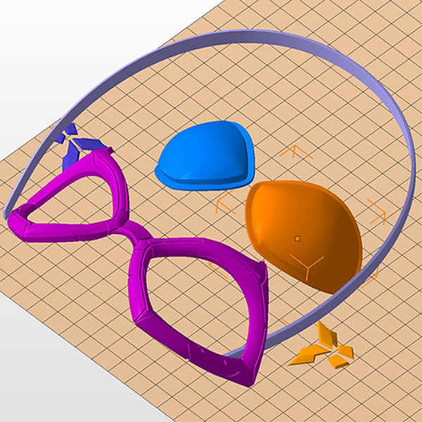 Catwoman Arkham Knight Helmet and Goggles 3D Model Ready to Print