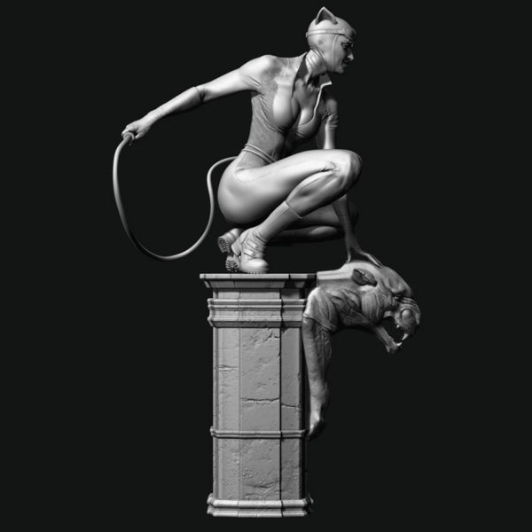 Catwoman Statue 3D Model Ready to Print