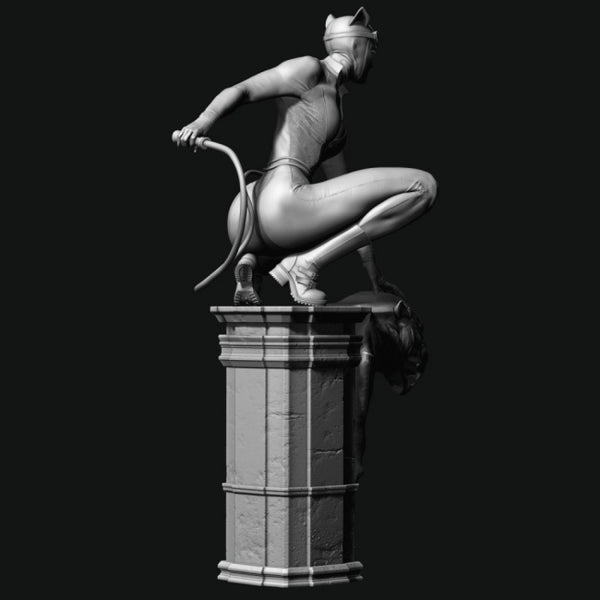 Catwoman Statue 3D Model Ready to Print