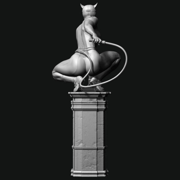 Catwoman Statue 3D Model Ready to Print