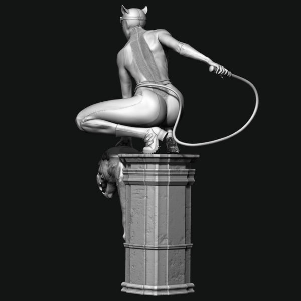Catwoman Statue 3D Model Ready to Print