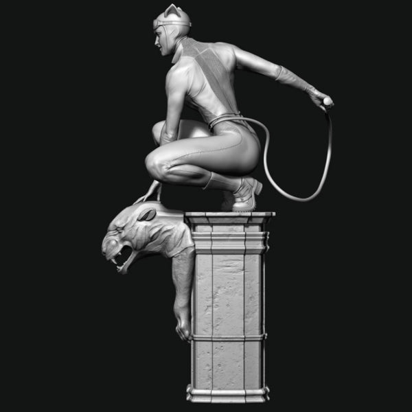 Catwoman Statue 3D Model Ready to Print