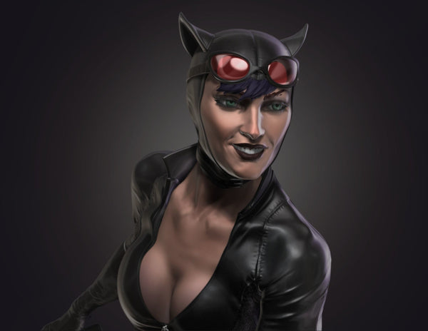 Catwoman Statue 3D Model Ready to Print