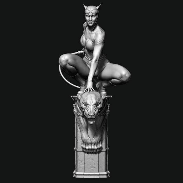 Catwoman Statue 3D Model Ready to Print
