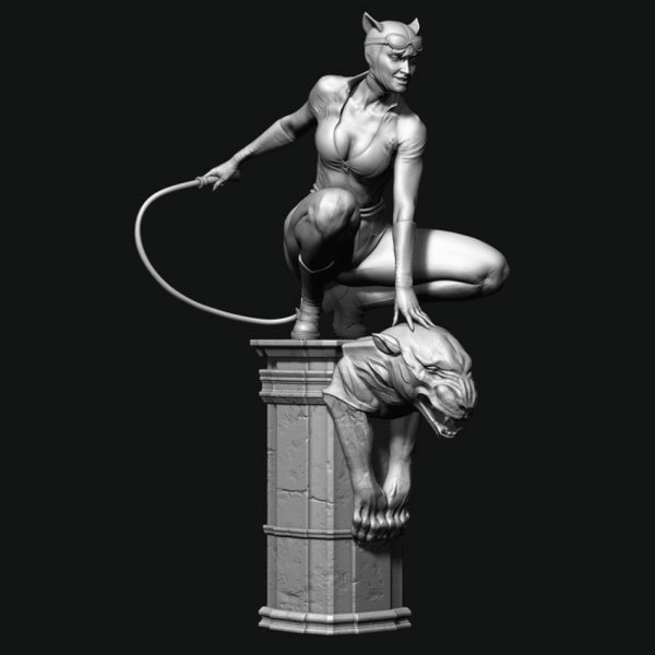 Catwoman Statue 3D Model Ready to Print