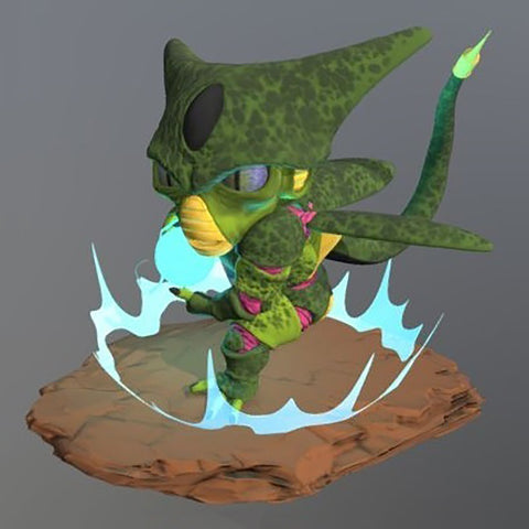 Cell Chibi Dragon Ball Z 3D Model Ready to Print