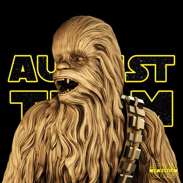 Chewbacca - Star Wars 3D Model Ready to Print