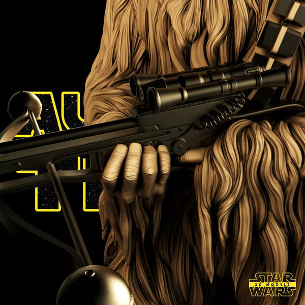 Chewbacca - Star Wars 3D Model Ready to Print