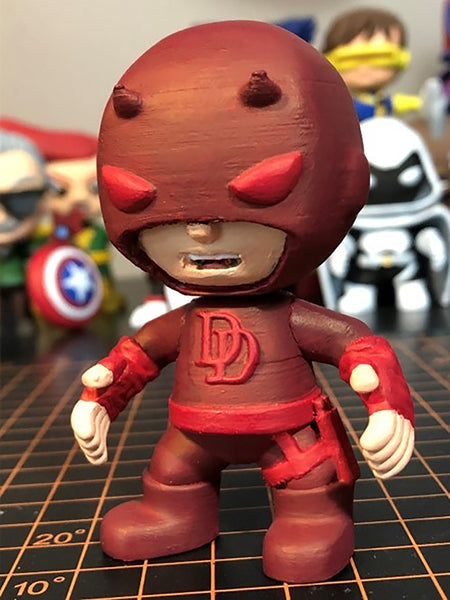 Chibi Daredevil 3D Model Ready to Print STL