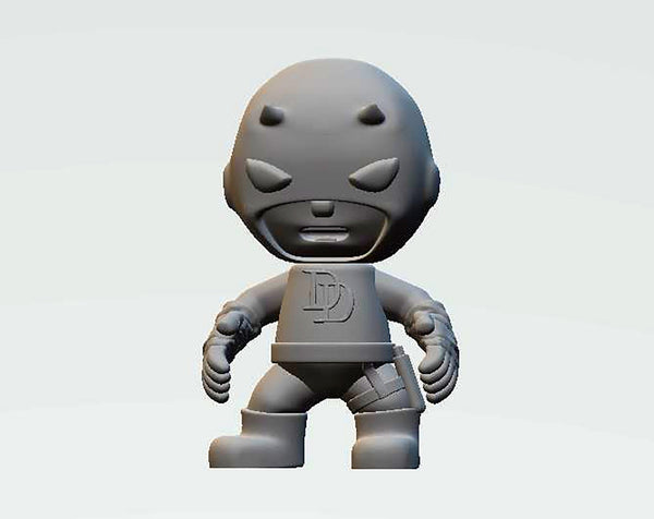 Chibi Daredevil 3D Model Ready to Print STL