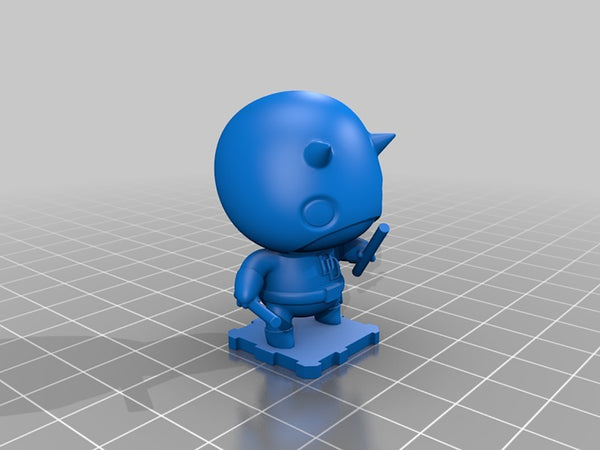 Chibi Daredevil 3D Model Ready to Print STL