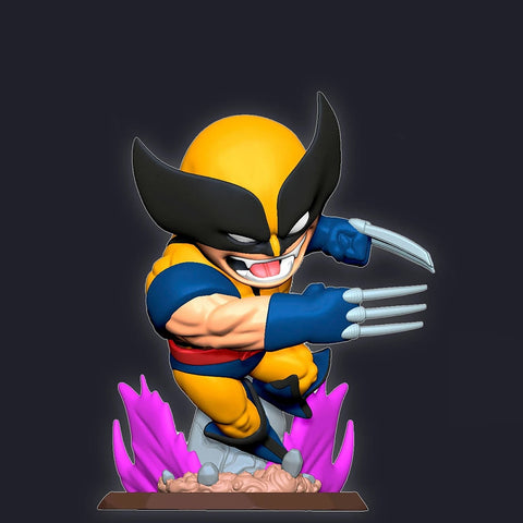 Chibi Wolverine 3D Model Ready to Print STL