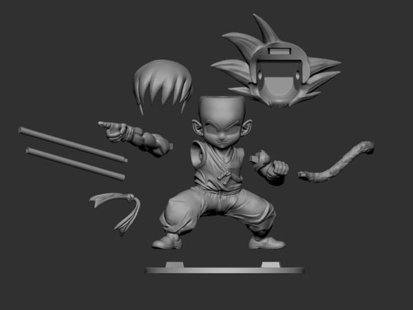 Child Son Goku 3D Model Ready to Print
