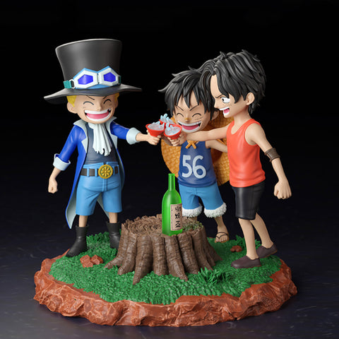 Childhood Luffy Ace and Sabo - One Piece 3D Model Ready to Print