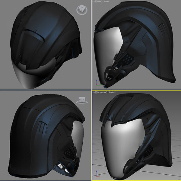 Cobra Commender Helmet STL 3D Print Files