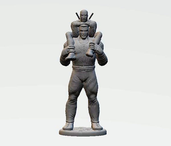 Colossus and Deadpool Statue 3D Model Ready to Print STL