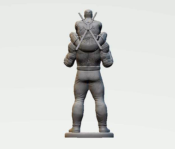 Colossus and Deadpool Statue 3D Model Ready to Print STL