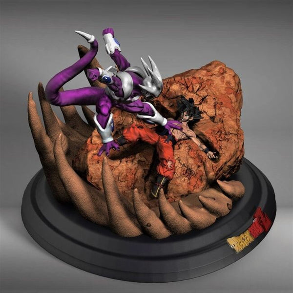 Cooler Vs Goku 3D Model Ready to Print