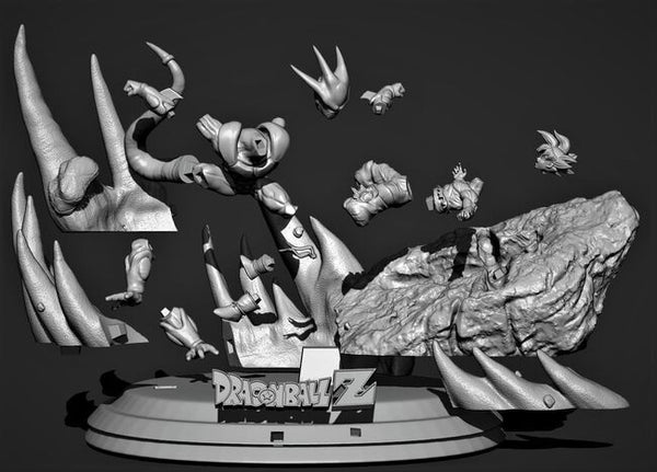 Cooler Vs Goku 3D Model Ready to Print