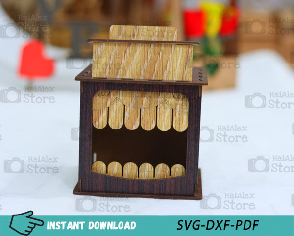 Creepy Wooden Box MDF 3mm Laser Cut Files
