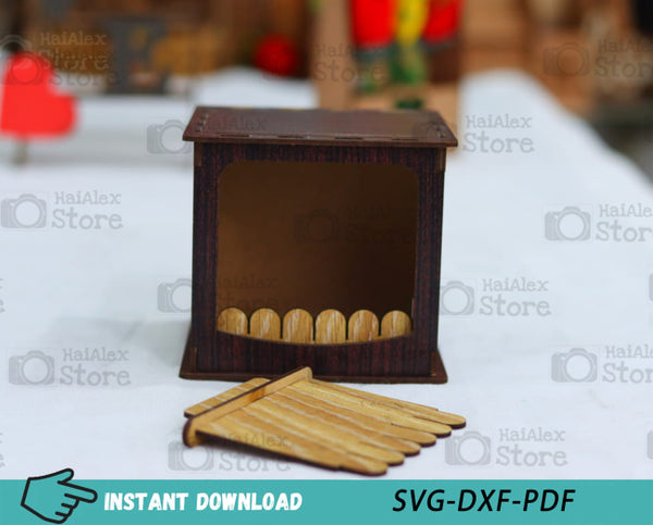 Creepy Wooden Box MDF 3mm Laser Cut Files