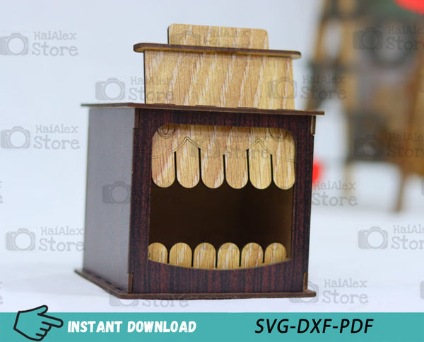 Creepy Wooden Box MDF 3mm Laser Cut Files
