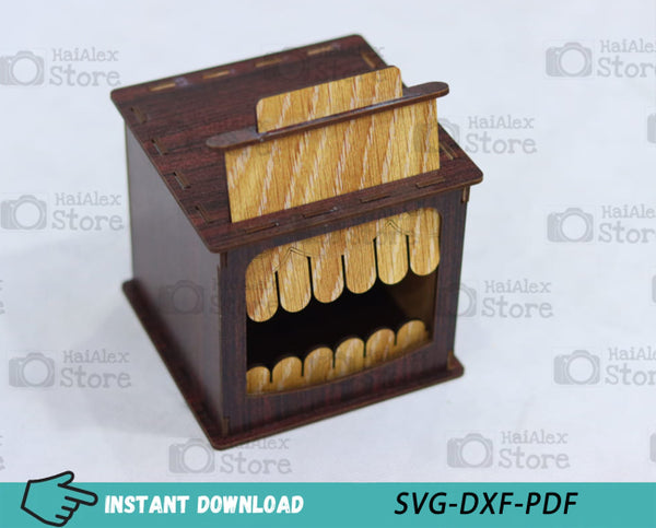 Creepy Wooden Box MDF 3mm Laser Cut Files