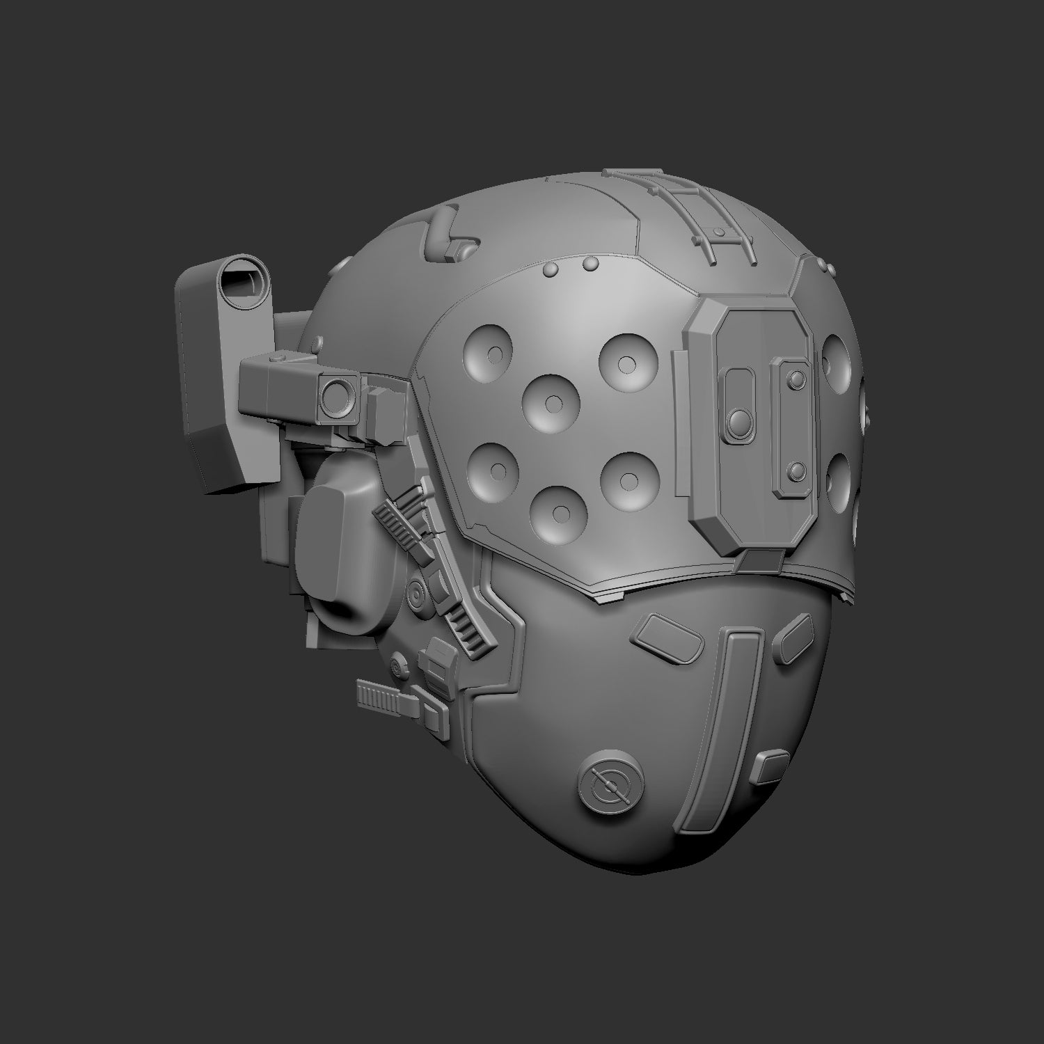 Cyberpunk 2077 Doctor Helmet STL 3D Print Files