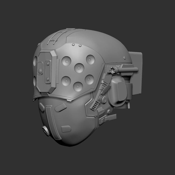 Cyberpunk 2077 Doctor Helmet STL 3D Print Files