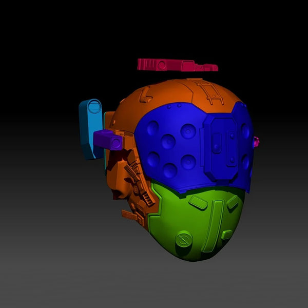 Cyberpunk 2077 Doctor Helmet STL 3D Print Files