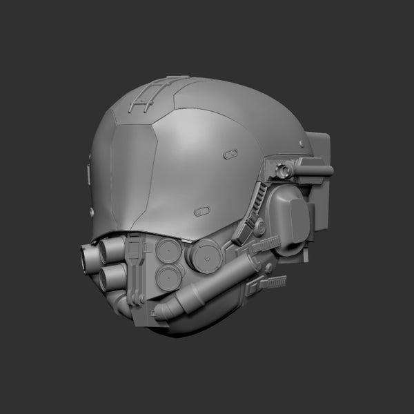 Cyberpunk 2077 Warrior Helmet STL 3D Print Files