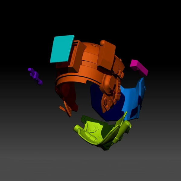 Cyberpunk 2077 Warrior Helmet STL 3D Print Files