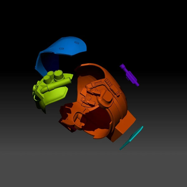 Cyberpunk 2077 Warrior Helmet STL 3D Print Files
