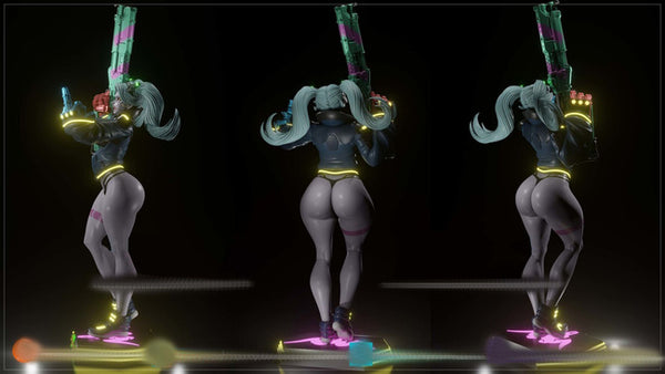 Cyberpunk Edgerunners Rebecca 3D Model Ready to Print