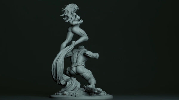 Cyclops and Jean Grey 3D Model Ready to Print