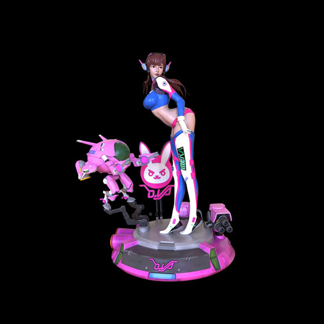 D.Va Overwatch Figures STL Ready to Print