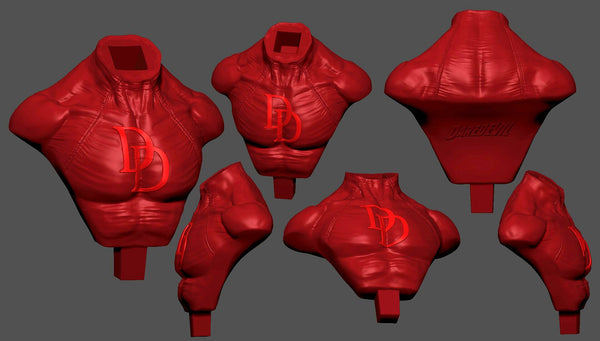 Daredevil Bust 3D Model Ready to Print STL