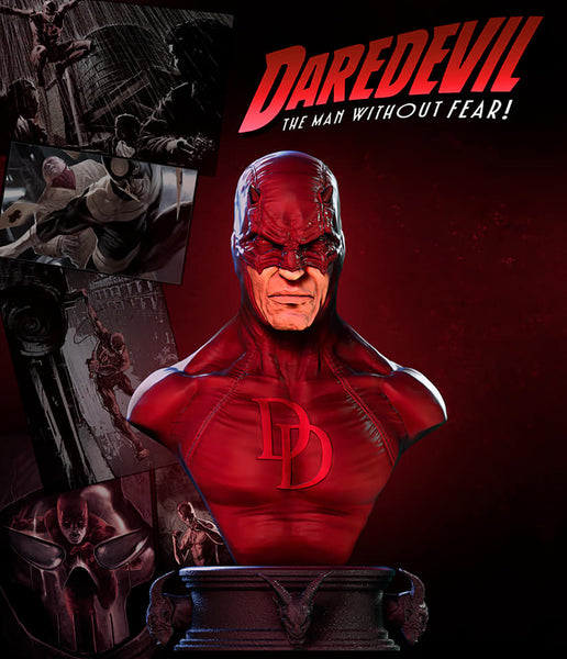Daredevil Bust 3D Model Ready to Print STL