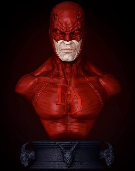 Daredevil Bust 3D Model Ready to Print STL