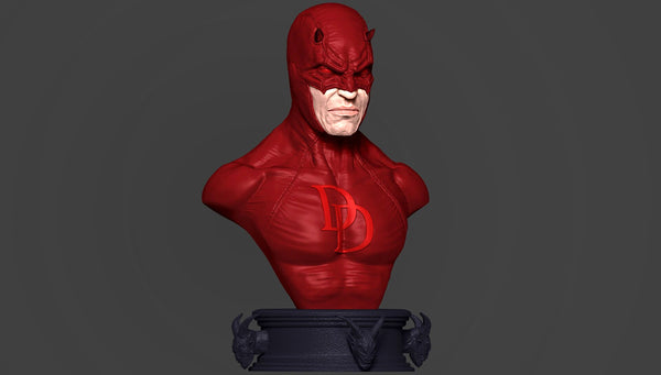 Daredevil Bust 3D Model Ready to Print STL