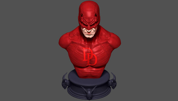 Daredevil Bust 3D Model Ready to Print STL