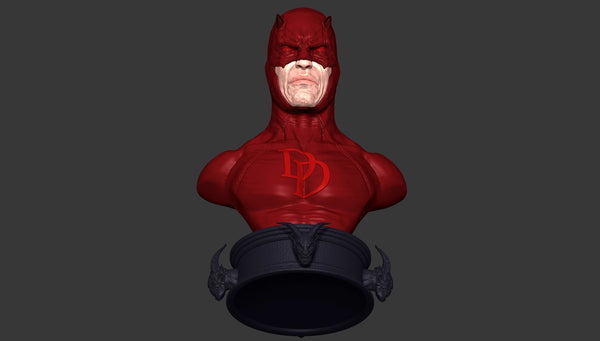 Daredevil Bust 3D Model Ready to Print STL