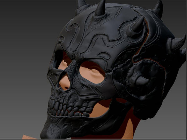 Darth Maul Skull Helmet 3D Model Ready to Print
