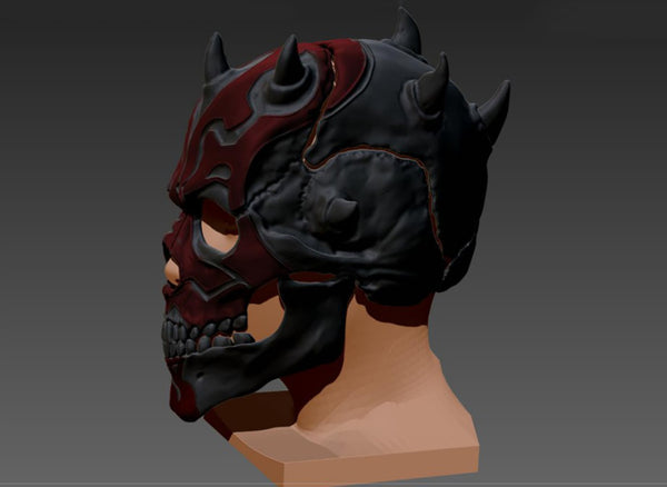 Darth Maul Skull Helmet 3D Model Ready to Print