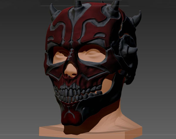 Darth Maul Skull Helmet 3D Model Ready to Print