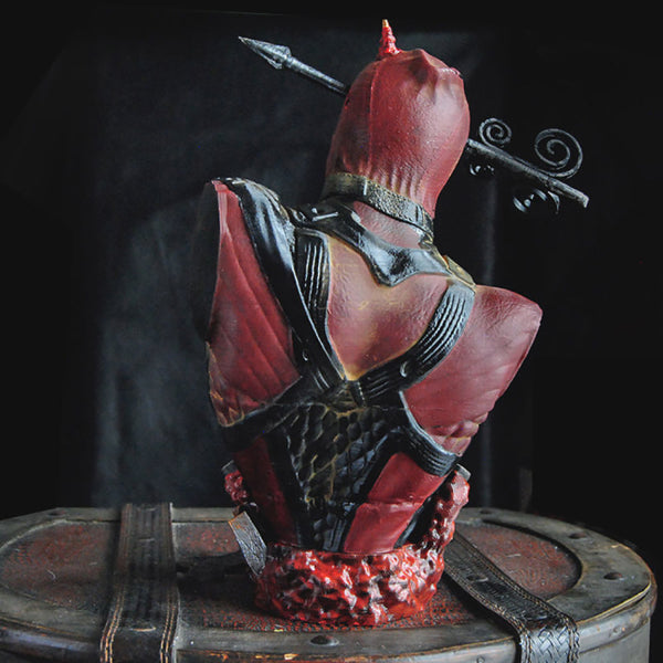Deadpool Bust Arrow through the Head 3D Model Ready to Print
